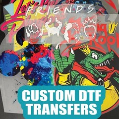 Customised A5 Iron On Ready to Apply DIY Heat Transfers for Bulk DTF Wholesale