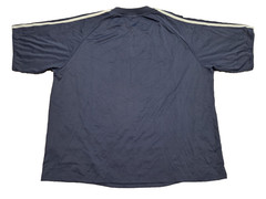 AELFRIC EDEN MEN (NWT) CONTRAST COLOR STRIPE SOCCER JERSEY SHIRT SZ L BLUE/WHITE