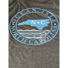 NWT Coastal Swell Charcoal Gray Lightweight Cotton‑Blend T‑Shirt Size XL
