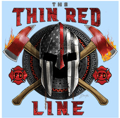 T-SHIRT-FIREFIGHTER-THIN RED LINE