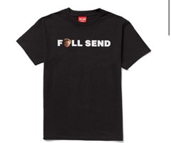 Full Send Hasbulla Collaboration Face Text Tee – Black – Medium