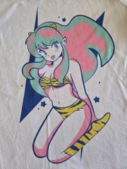 Urusei Yatsura Lum Invader Mexican Boot Shirt Large Sexy Waifu Rumiko Neon Retro