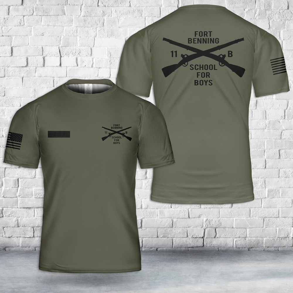 Custom Name US Army Fort Benning 11B Infantry Shirt 3D shirt full size S-5XL