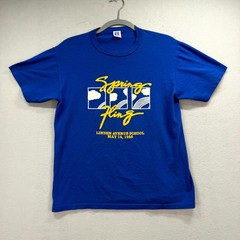 VTG Russell Athletic Spring Fling T-Shirt Mens Medium Blue Linden Avenue 80s USA