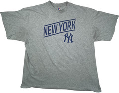 New York Yankees Genuine Merchandise Heather Gray Short Sleeve T-Shirt Size 2XL