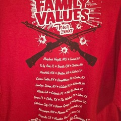 The Family Values Tour 2007 Band Tee