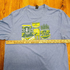 Chick-Fil-A Truett’s Luau Tiki Adult Size Large Blue Short Sleeve T-Shirt