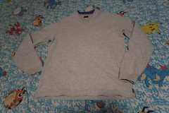 Left Coast Tee Cotton Long Sleeve V Neck Sweatshirt Men’s Medium Elbow Patches