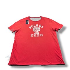 NWT Polo Ralph Lauren Custom Slim Reversible Graphic T-Shirt Gray/Red Mens Sz XL