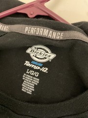 Dickies Temp-iQ Performance Pocket T-Shirt Black Short Sleeve Men’s L