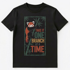 Adorable Red Panda Motivation Quote Graphic Unisex T-Shirt