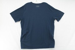 Under Armour Shirt Men’s XL Blue Heatgear Project Rock T Short Sleeve Bull Skull