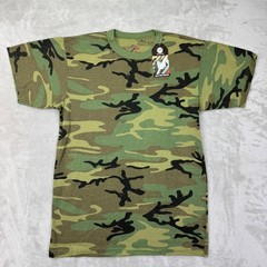Rothco T Shirt Mens Small Green Vintage Woodland Camo Military Tactical New