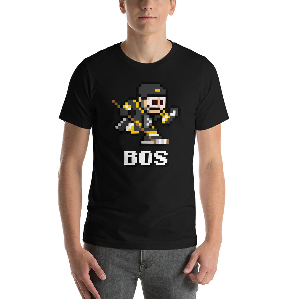 Boston Bruins NES Hockey Team Jersey 8-bit Vintage Nintendo Tee Retro T-Shirt