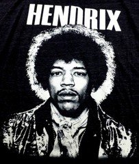 Jimi Hendrix Graphic T-Shirt Karl Ferris Collection 2X Polyester Cotton Rayon Bl