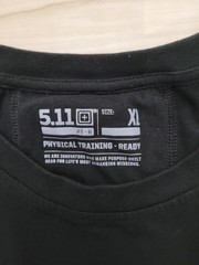 5.11 Tactical T Shirt Mens Black XL Fitted Casual Lightweight Uniform Training
