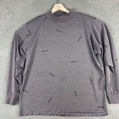 AbScent Hunting Shirt Mens XL Gray Long Sleeve Mock Neck Made USA Ace Sportswear