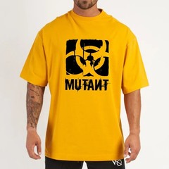 Men’s Sport Workout Gym Loose Fit 100% Cotton T-Shirt Oversized Streetwear Tee