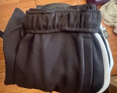 NWT Derek Heart Fold Over Waist Wide Leg Black Beauty Sweatpants Size 2X