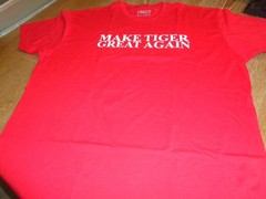 Make Tiger Great Again Red T Shirt XXL
