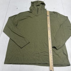 District Perfect Tri Hooded Shirt Mens 3XL Olive Green Long Sleeve Tri-Blend