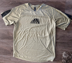 3 pc lot Adidas Workout Shirts Men’s Large 2 Climacool Black Gree Yellow