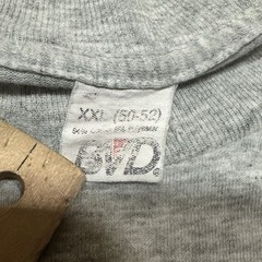 Vintage BVD Blank Black Pocket T Shirt Mens XL Extra Large Gray 90