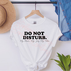 Do Not Disturb My Peace, My Joy, My Vibe T-Shirt Glitter Available!