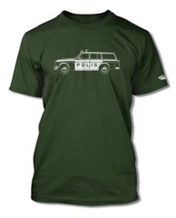 Volvo P220 Station Wagon Swedish Polis police 1962 – 69 T-Shirt – Men – Side Vie