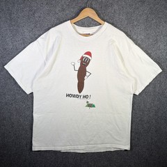 Vintage South Park Shirt Mens XL White 90s Christmas Poo Cartoon Funny Howdy USA