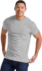 Hanes Men’s T-Shirt Tee Short Sleeve Pocket Tri-Blend Originals Lightweight Crew