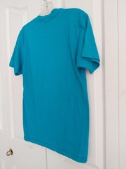 Vintage 1980s Over The Hill Blue Cotton T Shirt Single Stitch Small