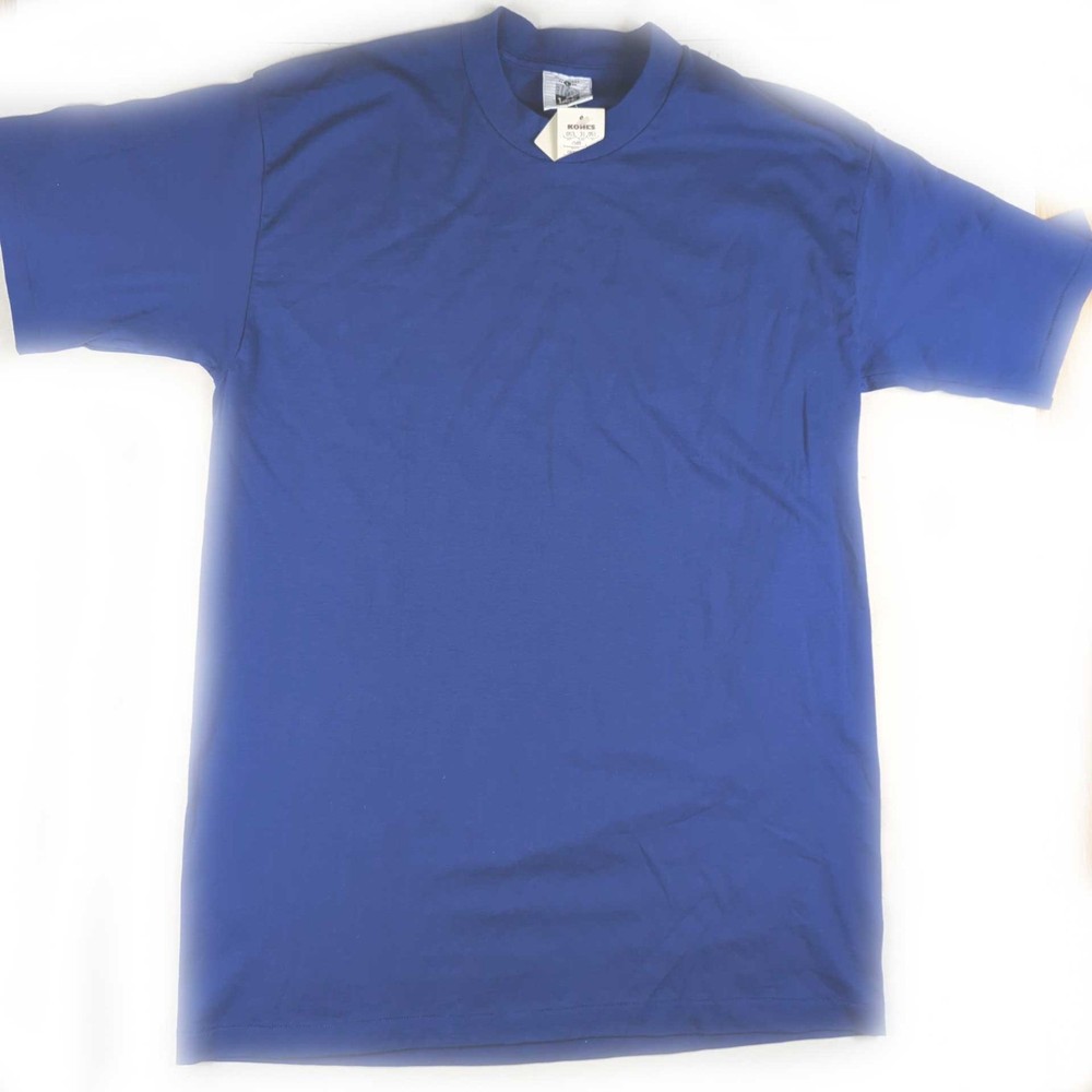 NOS 1990s Lee Jeans Blue T-Shirt Size Large 42/44