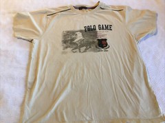 Pierre Cardin Beige T-shirt, Polo Game w Embroidered Patch, XXL, Cardin Sport
