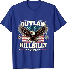 Outlaw Hillbilly 2024 Election Retro Eagle Military Unisex T-Shirt