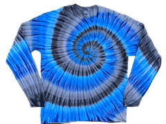 *New* 2XL – Sm Handmade Tie Dye, Electric Graphite, Crew or V-Neck
