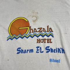 Vintage 80s Ghazala Hotel Egypt T Shirt Adult Small Tourist Tee Africa Sinai