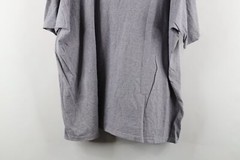 Vintage 90s Streetwear Mens XL Distressed Blank Pocket T-Shirt Heather Gray USA