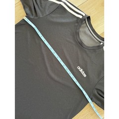 Adidas Climalite Black T-Shirt Mens Large 3 Stripe Athletic Gym Shirt Logo Sport
