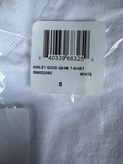Market Smiley Good Game White T-Shirt Size “Small”New With Tags.