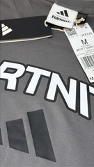 NEW Adidas Fortnite Gradient T Shirt JX8729 Men’s Size Medium Grey Black White