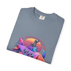 Vaporwave Origami Submarine T-Shirt Graphic
