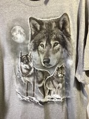 DOM (Wolf Pack) Gray 2XL Cotton Blend New with Tags T Shirt T12