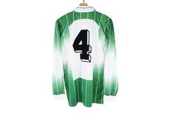 Vintage DIADORA Long Sleeve Jersey T-Shirt Size M green football Rapid Wien 90s