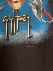Vintage 2008 Guy Harvey Original Skull Pirate Sharks Black T Shirt Size Youth XL