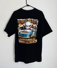 Short Track Racing Experience T-Shirt Tee Black Short Sleeve Crew Neck Mens XL