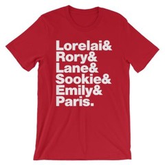 Gilmore Girls T-Shirt. Black White Gray or Red Soft Cotton TV Show Tee