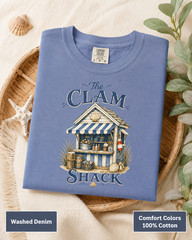 Clam Shack Shirt, Comfort Colors Coastal Tee, New England Beach Town Gift
