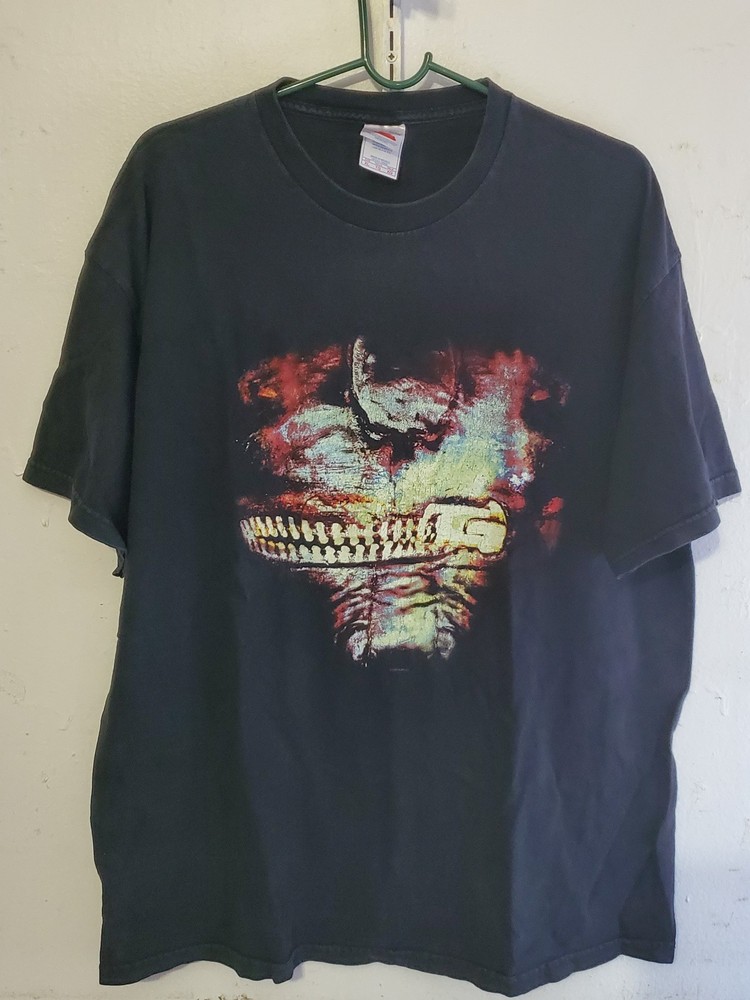 Vintage Slipknot Shirt Men XL The Subliminal Verses 2004 Faded Black Color