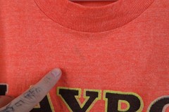 Vintage 80s 90s Playboy Mens Medium Cut Off Beach Volleyball Cropped T-Shirt USA